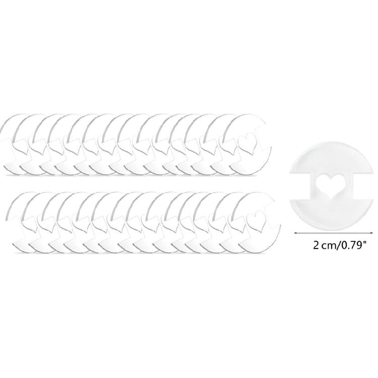 50Pcs Acrylic Buttons Hat Making Fasteners Round Buttons