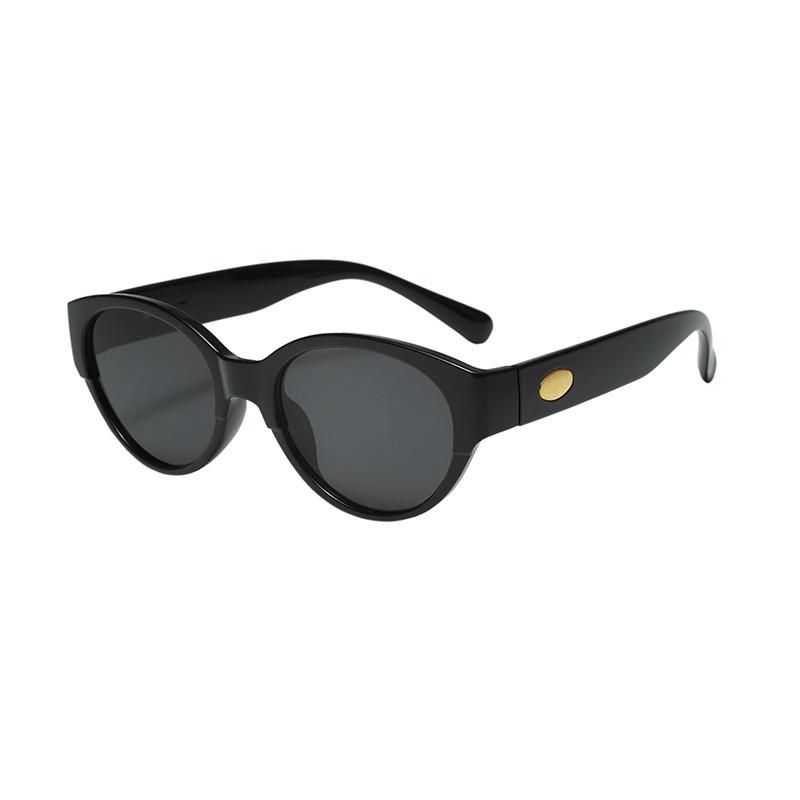 Vintage Black Geometric Designer Sunglasses With Gray Lenses Uv Protection For Parties BlackFrameGreyLens
