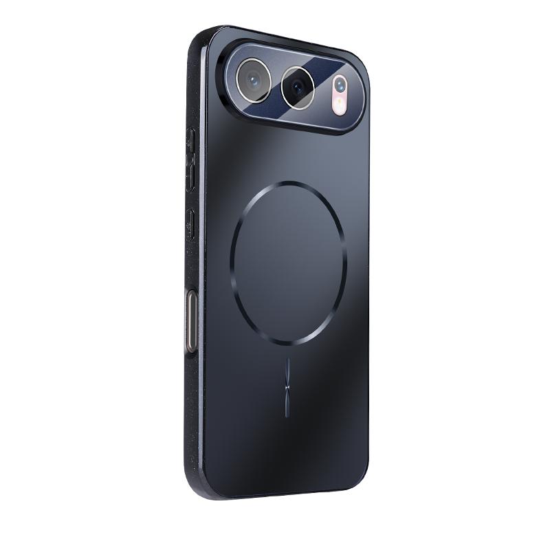 For Huawei Honor 500 / 500 Pro phone case, lens protection with magnetic attachment, matte texture, TPU material Honor 500 чёрный