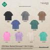 Camiseta Masculina Oversized Pesada Lavada Batik, 230G Algodão Puro, Estilo Americano Trendy, Camiseta Personalizável de Manga Curta