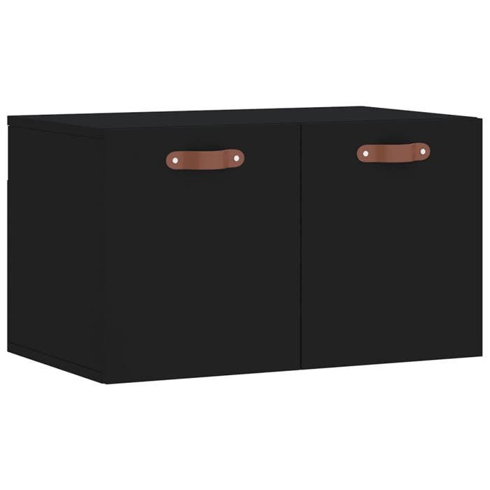 VidaXL Wall Cabinet Black 60x36.5x35 Cm Engineered Wood 829997