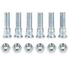 6Sets 1/2-20 Inch Wheel Stud with Nuts for Trailer for Lippert Axles 2000 Lb To 3500 Lb for Dexter 4400 Lb with 1/2"-20 UNF Thread Size