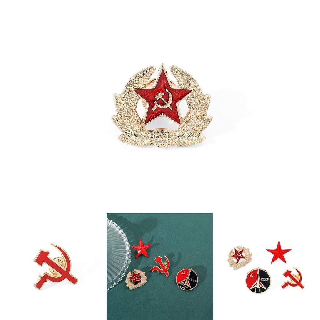 Vintage Cccp Soviet Communist Pin Cartoon Character Alloy Brooch Metal Accessory