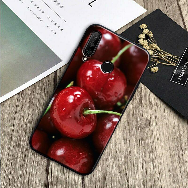 Food Fruit Red Cherry For Huawei Nova 7i 3i 8i 11 12i 10 9 SE Y60 Y61 Y70 Y72 Y73 Y90 Y91 P20 P30 Pro P40 Lite Case