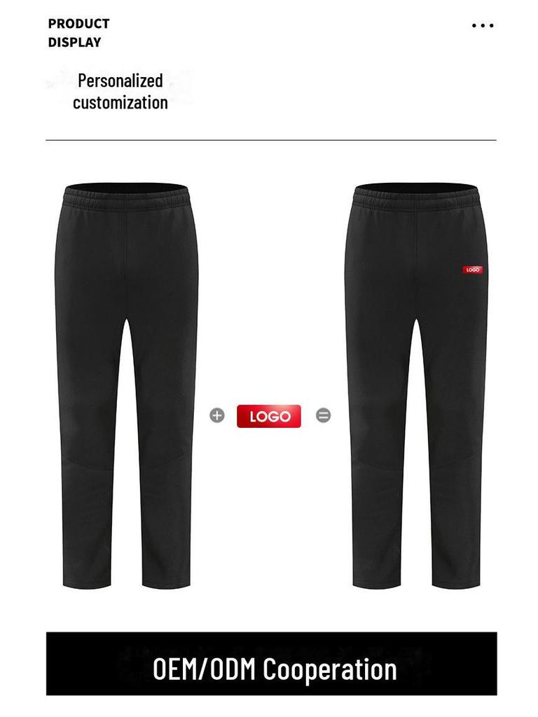 Pánské slim fit větruodolné kalhoty s velurovou podšívkou - ležérní, všestranné a teplé pro podzimní a zimní dojíždění