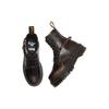 DR. Martens Warner Bros. X Jadon Series Leder Runde Zehe Schnürschuhe Bequeme Kurze Martin Stiefel 5cm Unisex Stiefel Dunkelgrau-Braun 31746302