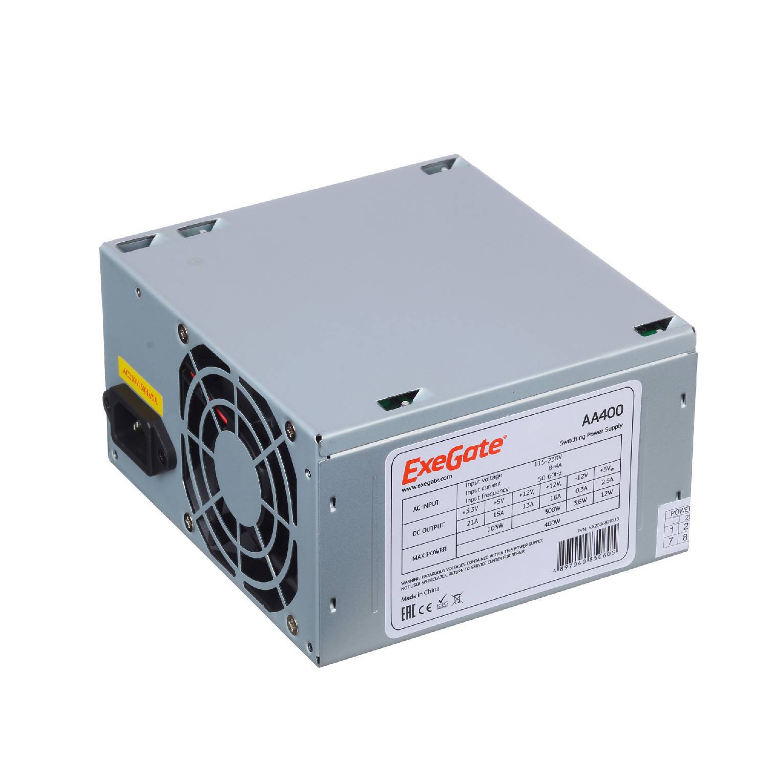 

Компьютерный блок питания Exegate Ex253682rus 400w Aa400