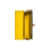 Coach Mini Smooth Logo Leather Saddle Bag Women handbags Yellow 876-B4LEM
