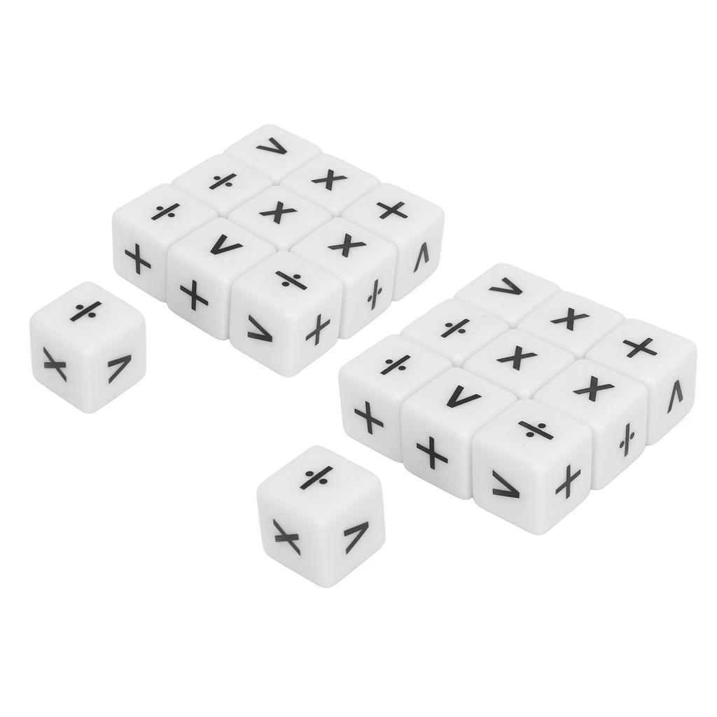 20pcs Teaching Dice Set Math Operation Dice Mathematical Operation Dices Math Teaching Classroom