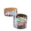 Rotating Jewelry Storage Box Makeup Storage Rack Bracelet Earring Round Plastic Organizer Boxes Holder Display Rack with Cover