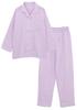 Kaituck Family SUIMIN CARE Women's Premium Triple-Layer Gauze Pajamas, Made In Japan, Long Sleeve, Spring, Autumn, and Winter (Size L, Purple)