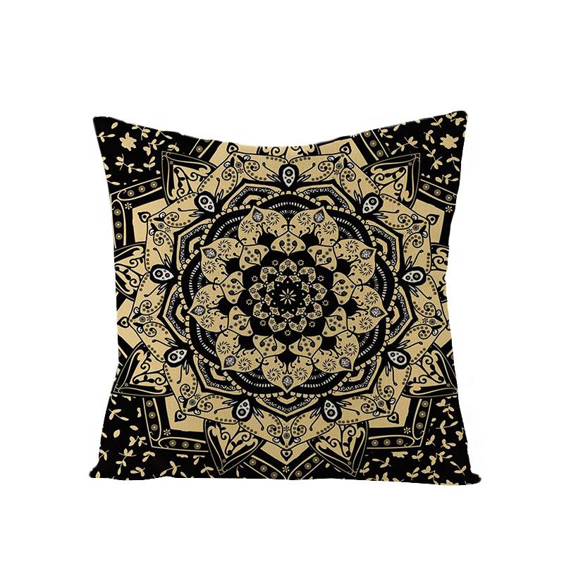 Bohemian Mandala Style Polyester Pillowcase Square Sofa Pillowcase Home