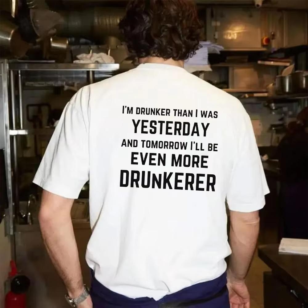 Told Myself To Stop Drinking But Im Not Gonna Listento An Alcoholic Tshirt Funny Drinking Alcohol Humor Woman Man Cotton Shirt
