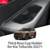 Smabee for Kia Telluride 2027+ Car 3rd Row Left and Right Side Water Cup Holder Insert Drinks Shock-Absorbing Storage Tray