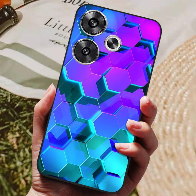 For Xiaomi POCO F6 Case POCOF6 Luxury Phone Silicon Back Cover For Xiaomi POCO F6 Cases  F 6 Protective Shockproof Shell Capas