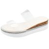 Fashion Fashion New Lightweight Non-slip Women's Slippers Summer Round Toe Transparent Exposed Toe Sexy Comfortable Casual Slippers