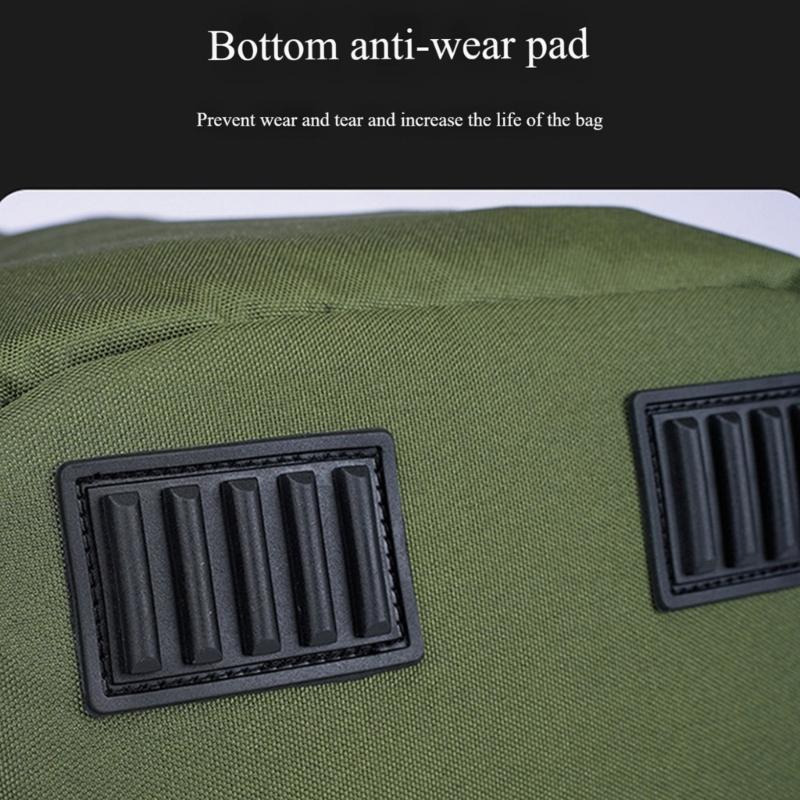 Durability Fishing Bag Waterproofed Adjustable Bag with Rod Belt and Tool Hook for Outdoor Anglers Gear Storage