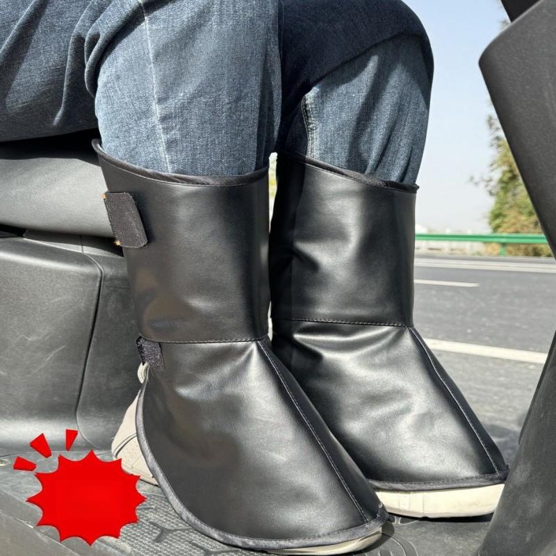 Motorcycle Windproof Ankle Protector Winter Warm Scooter Riding Foot Covers Cold-proof Motorbike Riding Leg Covers Equipment