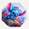 Stitch,Fantasy Themed Folding Umbrella, the Best Choice for Gift Giving, 8 Ribs, Casual, Durable, Lightweight and Portable Travel Umbrella,