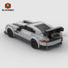 MOC Ziegel Rennsport Sportwagen Fahrzeug Rennfahrer Bausteine Sets Spielzeug für Kinder