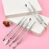 1Pcs Stainless Steel Cuticle Pusher Dual Sided Shaped Double Ended Ingrown Toenail Lifter Remover Trimmer Nail Art Care Tools