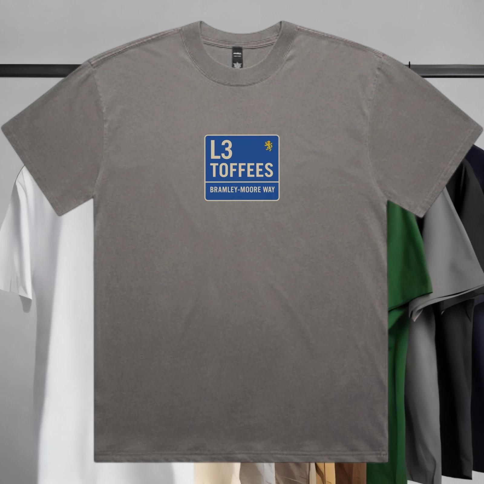 Everton FC T-Shirt L3 Toffees Bramley-Moore Way Logo Shirt M