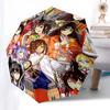 1pc Anime Characters Outdoor Umbrella - Automatic Opening/Closing, Portable 3-Fold Design, 8-Rib Iron Frame - Perfect Gift for Fans, Travelers, D