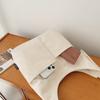 Large Capacity Tote Bag Women's Canvas Bag Solid Color Shoulder Crossbody Bag