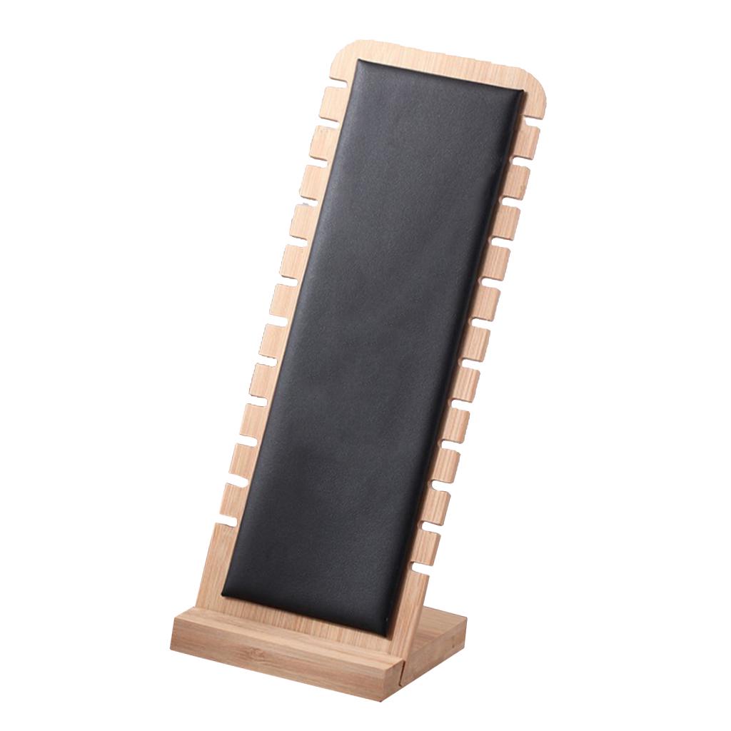 Jewelry Display Stand Necklace Earring Rings Organizer  White Leather