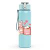 1PC Pink Milk Tea Drink Cup Print 750ml Color Plastic Sports Water Bottle Leakproof Flip Straw Lid Suitable for Sports Office Home Use