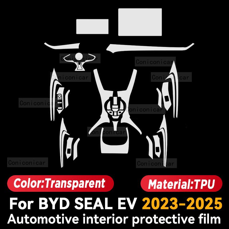 For BYD SEAL EV Electric 2025 Car Interior Center Console Screen Protective Film Anti-scratch Repair Sticker Accessories