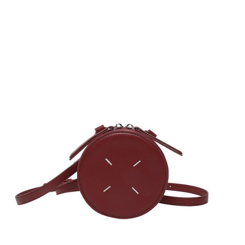 Small round box niche mini bag women's leisure 2025 new fashion shoulder messenger bag popular small round bag