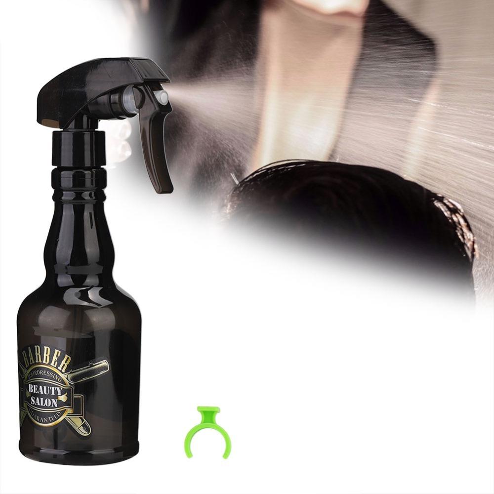 Adjustable Nozzle Spray Bottle 280ml Capacity Hair Sprayer Barber Spray Bottle For Hairdressing чёрный