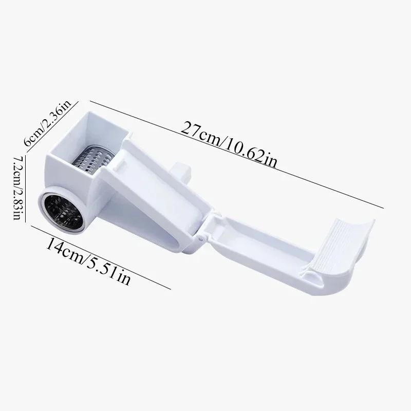 1 and 3 In 1 Kitchen Supplies Plastic Hand Cranked Rotating Cheese Planer Creative Cheese Grater Multi Functional Cheese Grater