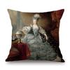 Royal Ancient European Elegant Madame Lady Princess Family Party Portrait Oil Painting Decorative Pillow Sofa Cushion Cover