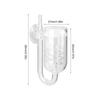 AP 030 High Transparent Glass Aquarium Carbon Dioxide Refiner Water Plants Tank CO2 Atomizer Diffuser Equipment