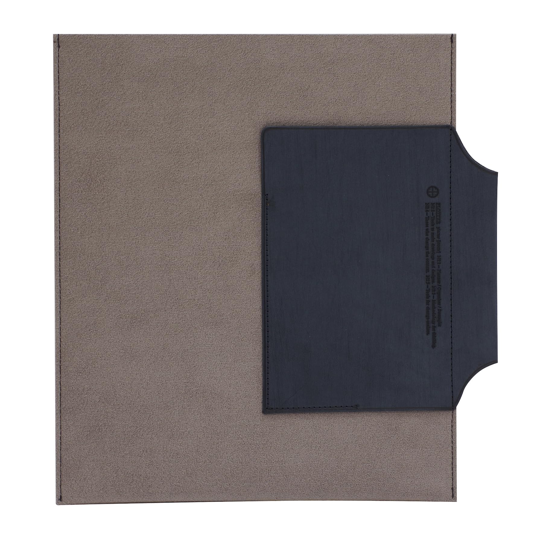 

PLOTTER A5 Size Leather Binder Case x 77717 [Gray Navy]
