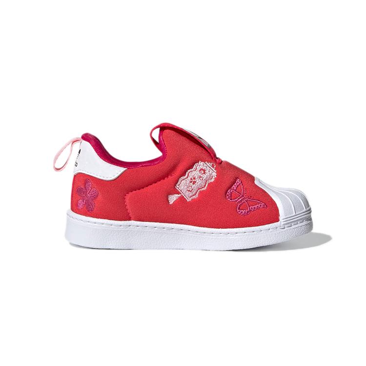 Adidas Originals SUPERSTAR 360 Slip Resistant Low top Toddler Shoes Red Infant And Toddler Q46309