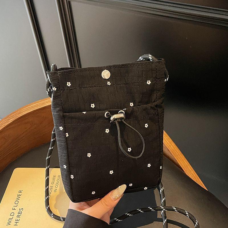 Pleated Cloud Shoulder Bag Korean Versatile Casual Crossbody Bag Cute Sweet Phone Bags For Women Gifts чёрный