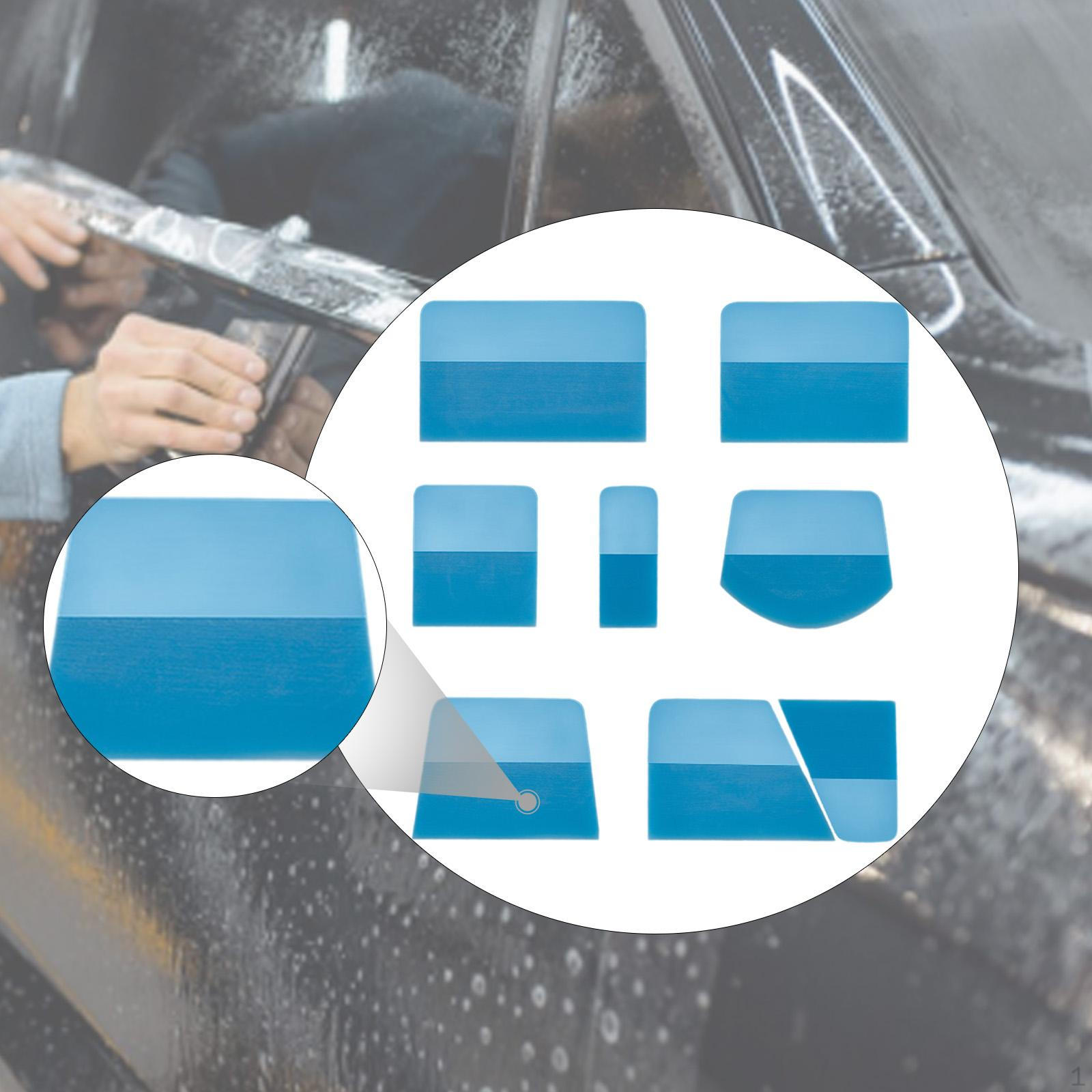 

8 PPF TPU Ракелей для Автомобильной Пленки, Практичные Инструменты для Тонирования Виниловой Пленкой Окна Защита И Бумага синий