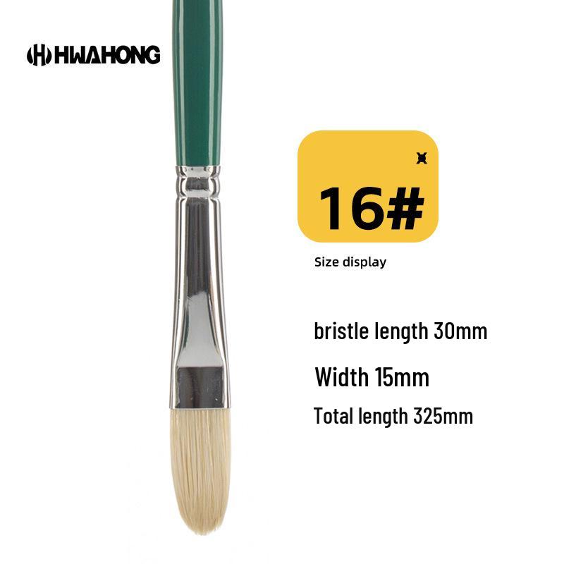 Koreanischer Hwahong 808 Serie Borstenpinsel für Öl-, Wasserfarben-, Gouache- und Acrylmalerei