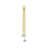 Charm Chain With White Zircons - Gold - D-071 25 Mm