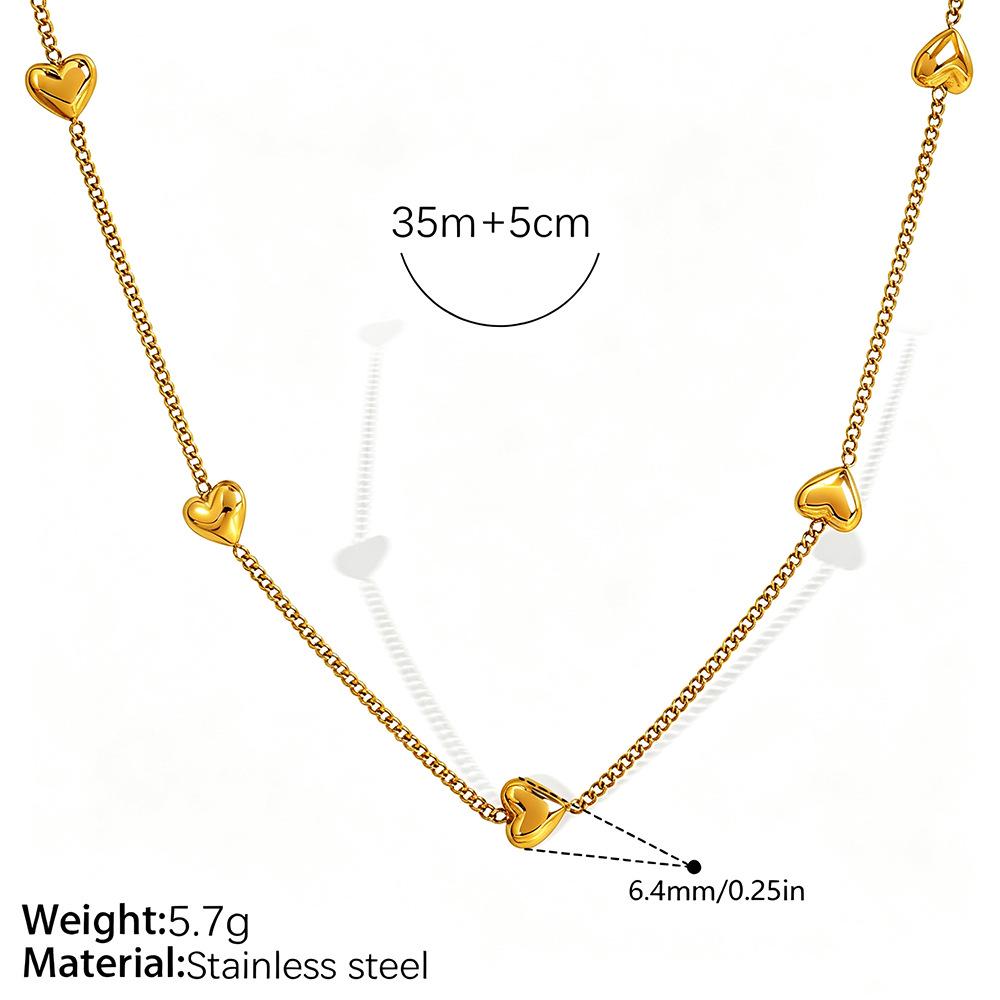 Europäische Retro 18K Gold Halskette für Damen - Hochwertiger schlichter Stil mit vielfältigen Designs und Edelstahlkette