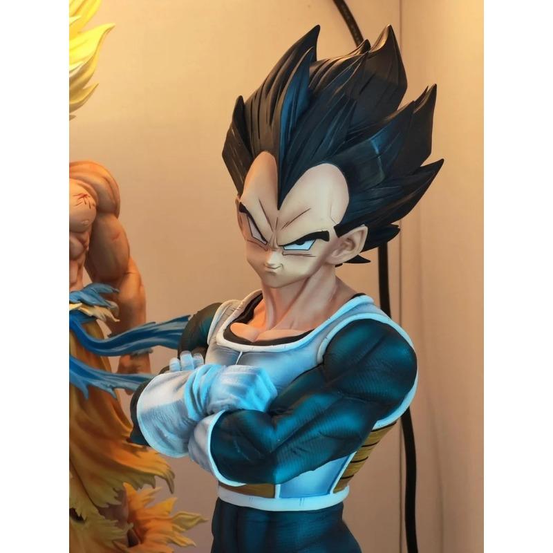 28cm Dragon Ball Anime Accessories Model Jmy White Hole Vegeta Anime Figure Super Saiya Crowd Enjoy Statue Pvc Collection Boys Toy