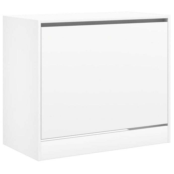 VidaXL Armoire à chaussures blanc 80x42x69 cm bois d'ingénierie 840001