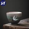 Ceramic Master Tea Cup Household Retro Kung Fu Drinkware Office Teacups Cnese Hand Painted Crane Tea Bowl Pottery Water Mug
