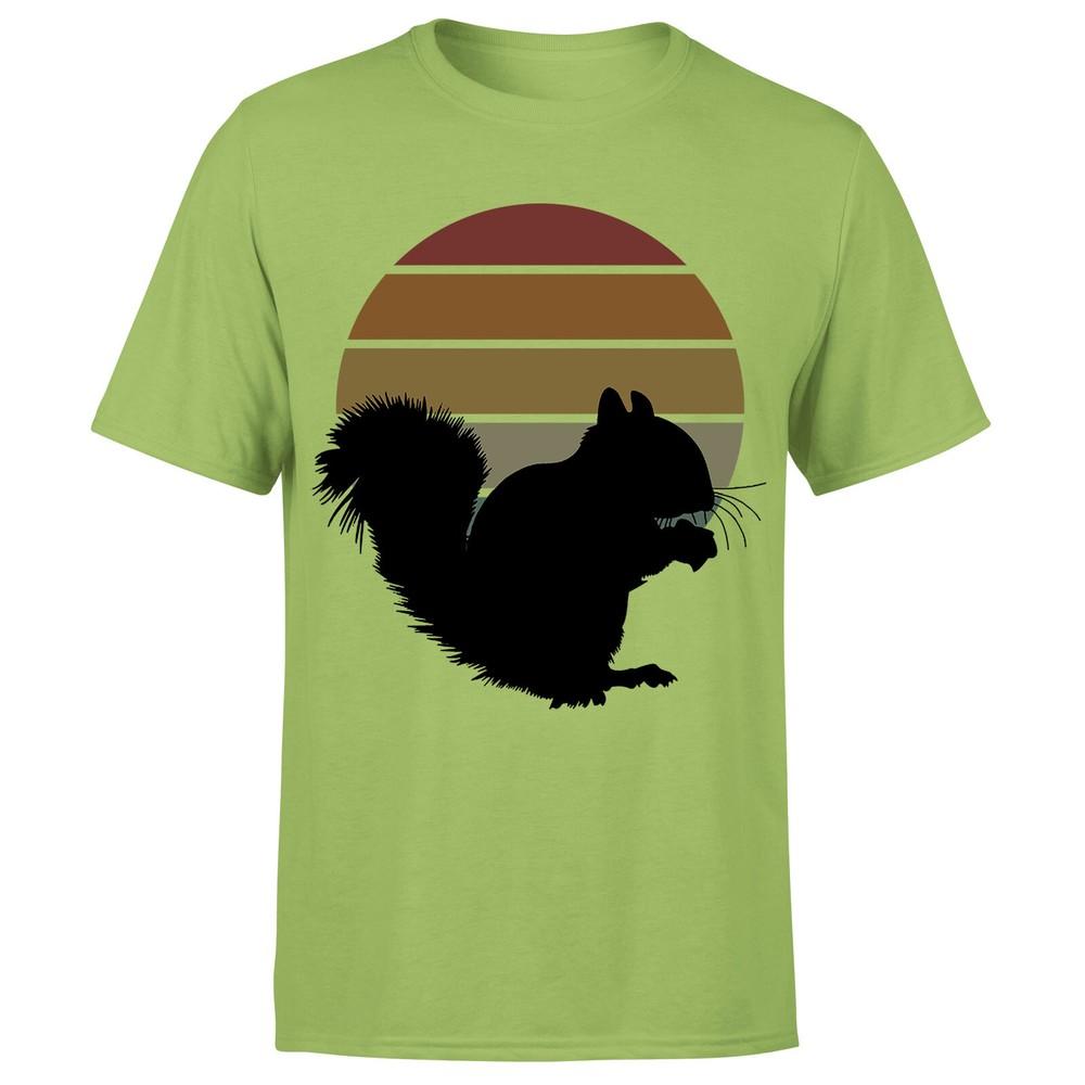 Squirrel Retro Vintage Funny Adults Unisexs Tshirt P1OrA