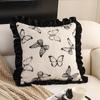 45X45CM Simple Versatile Throw Pillow Cover Black Lace Simple Waist Cushion Cover Decor Home Decorative Pillowcase 2026 New