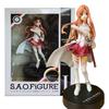 16CM Anime Sword Art Online Asuna Figur Blutliga Ritter Zeichenpose Modell Spielzeug Geschenk Sammlung Actionfigur PVC Puppe