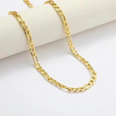45-60cm 925 Sterling Silver Gold Plated 2mm Width Necklace for Men Women Fine Jewelry Wedding Party Gift